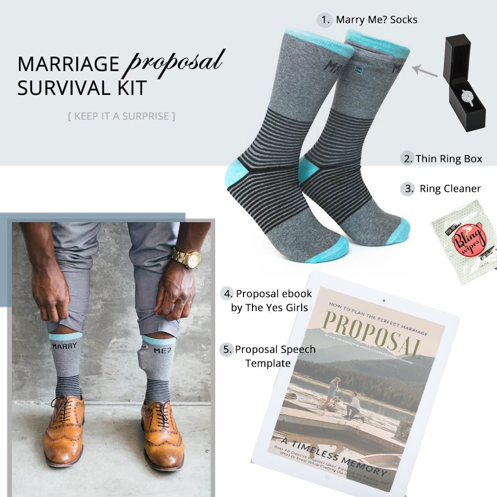 Best Wedding Proposal Survival Bundle - TBS Box Sock