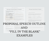 How To Write The Perfect Proposal Speech (Downloadable Template) - TBS Box Sock