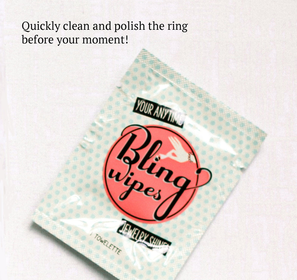 Bling Wipe for Polishing Engagement Ring - TBS Box Sock