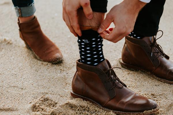 DIAMONDS ROCK Proposal Socks - TBS Box Sock
