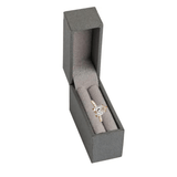 Gray Thin Engagement Ring Box - TBS Box Sock