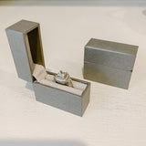 Gray Thin Engagement Ring Box - TBS Box Sock