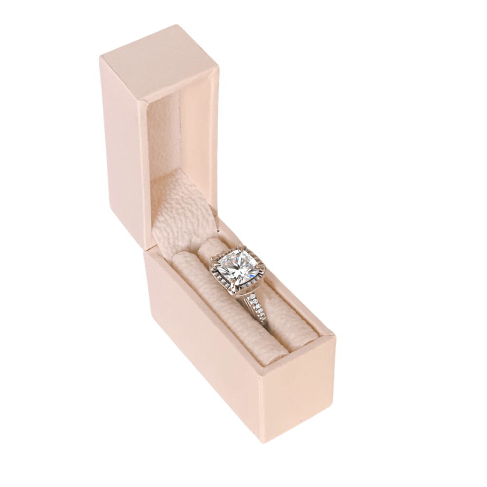 Glass Wedding Ring Box by Waen
